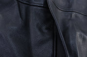 Gap Black Leather Coat - ThriftedThreads.com
