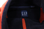 Gap Blue & Orange Striped Fleece Pullover - Jacket - Thrifted Threads