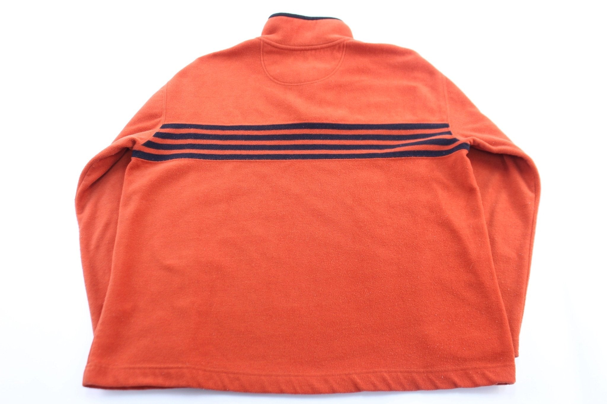 Gap Blue & Orange Striped Fleece Pullover - Jacket - Thrifted Threads