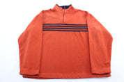 Gap Blue & Orange Striped Fleece Pullover - Jacket - Thrifted Threads