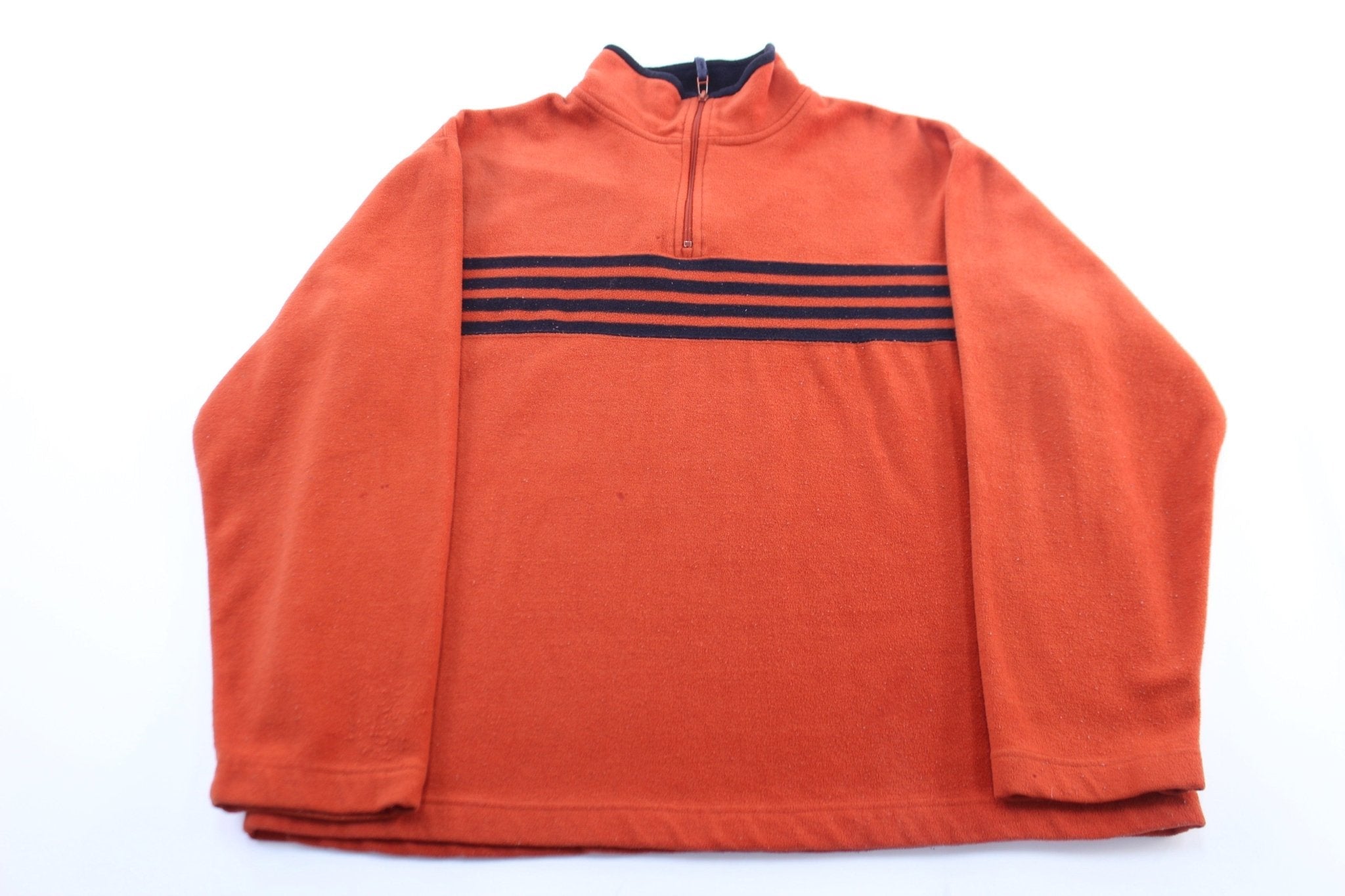 Gap Blue & Orange Striped Fleece Pullover - Jacket - Thrifted Threads