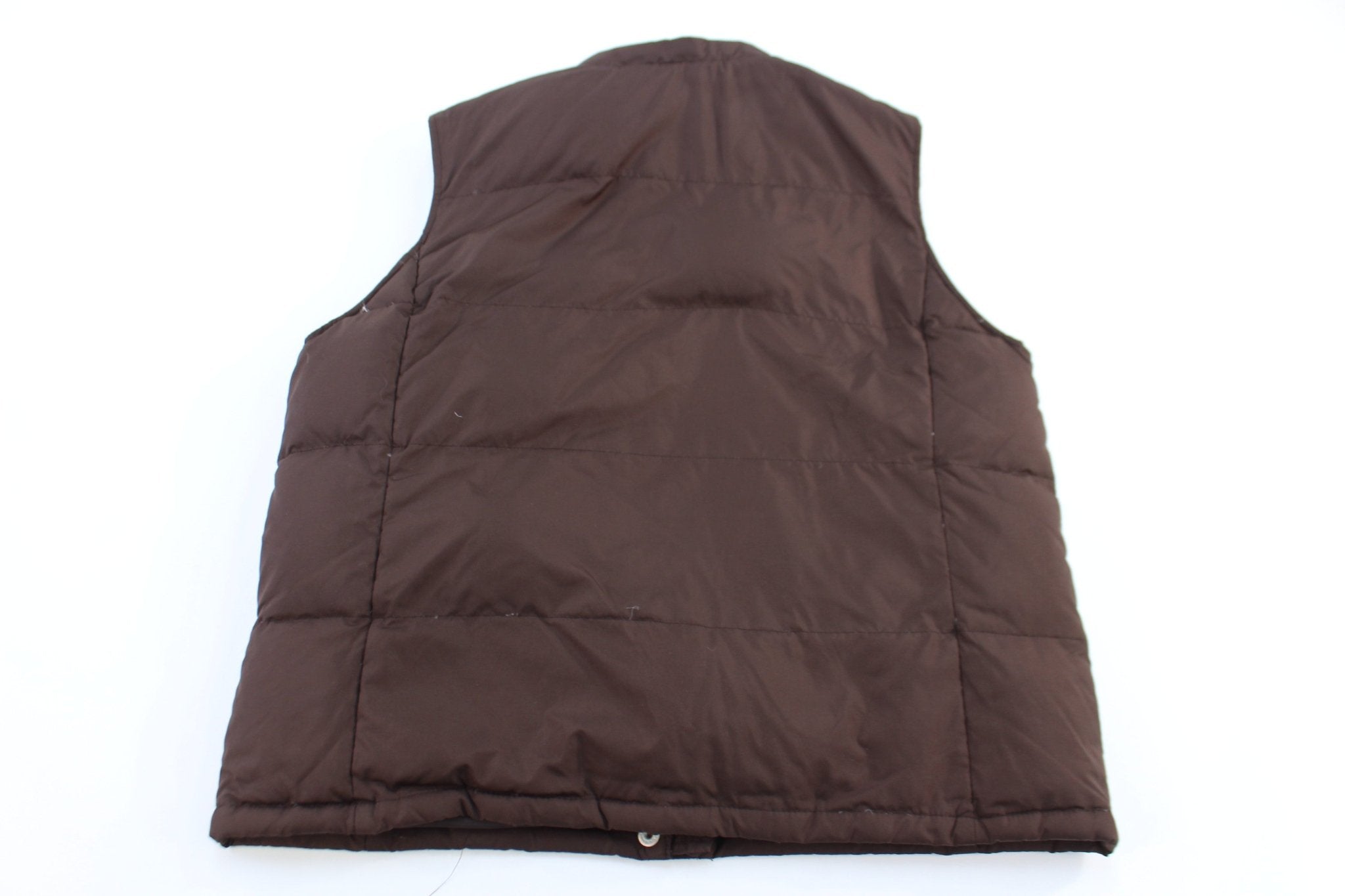 GAP Brown Full Zip Puffer Vest - ThriftedThreads.com
