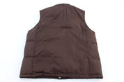 GAP Brown Full Zip Puffer Vest - Vest - Thrifted Threads