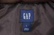 GAP Brown Full Zip Puffer Vest - Vest - Thrifted Threads