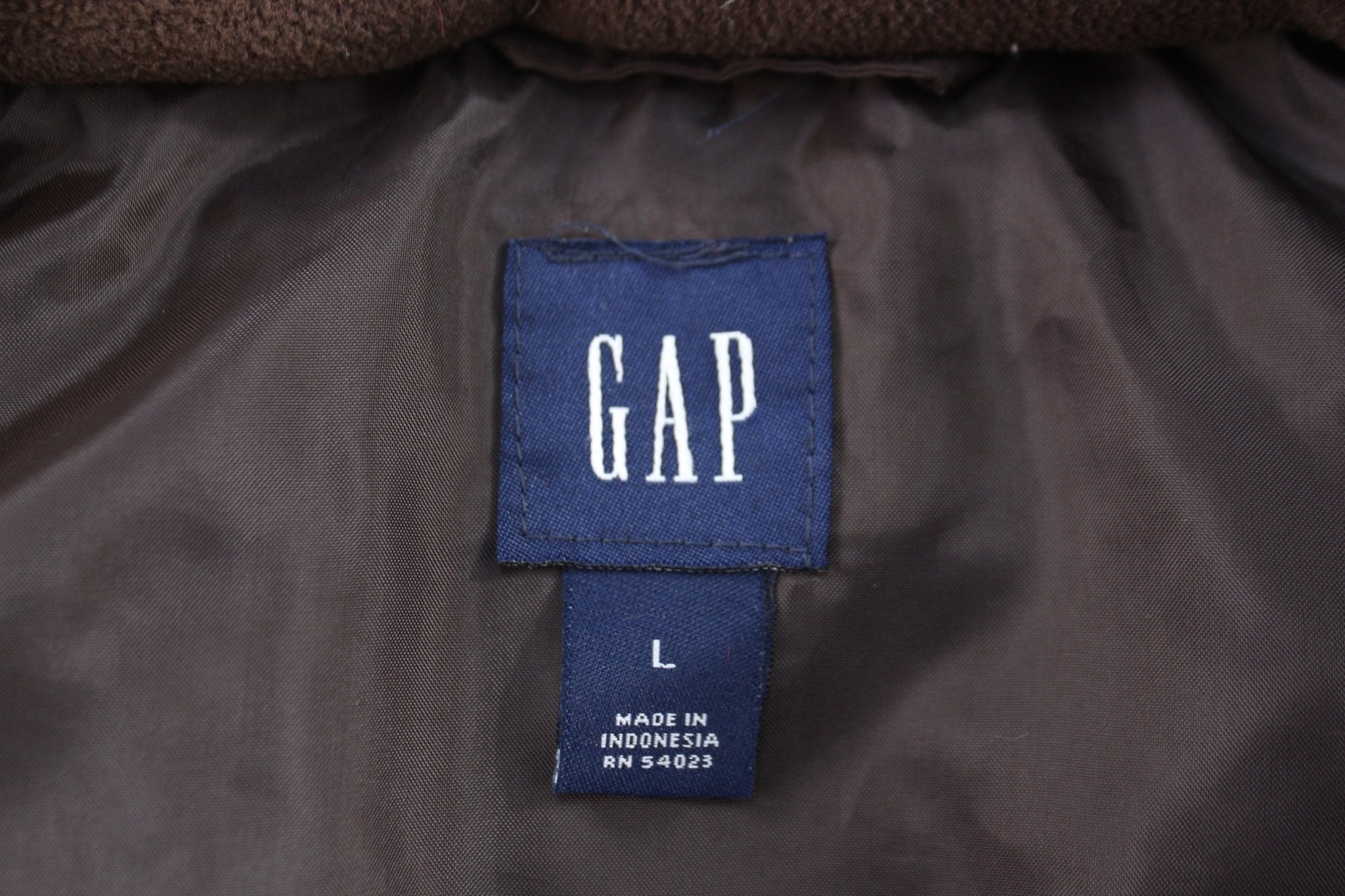 GAP Brown Full Zip Puffer Vest - Vest - Thrifted Threads