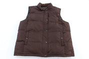GAP Brown Full Zip Puffer Vest - Vest - Thrifted Threads