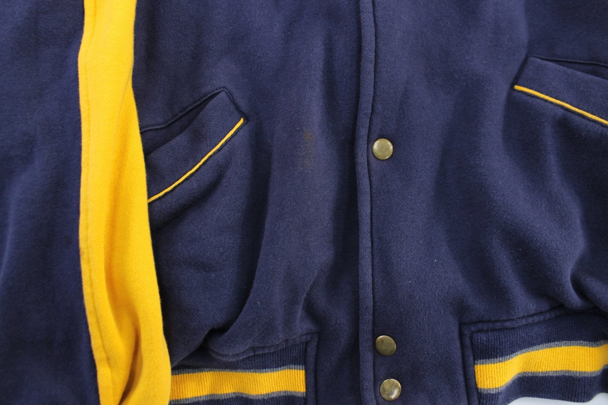 Gap Embroidered Blue & Yellow Varsity Tradition USW 56 Jacket - Jacket - Thrifted Threads