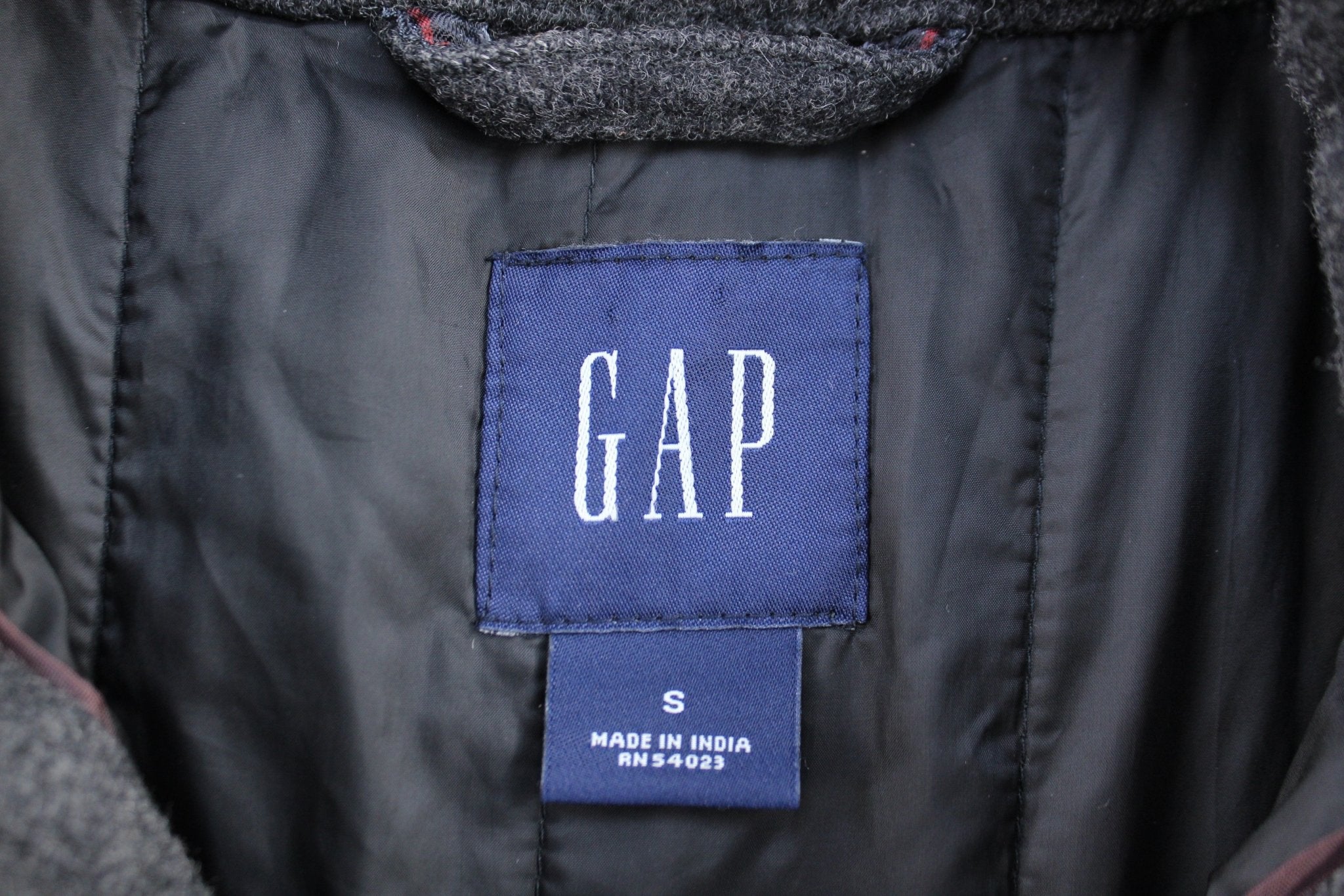 Gap Grey Wool Zip Up Jacket - ThriftedThreads.com
