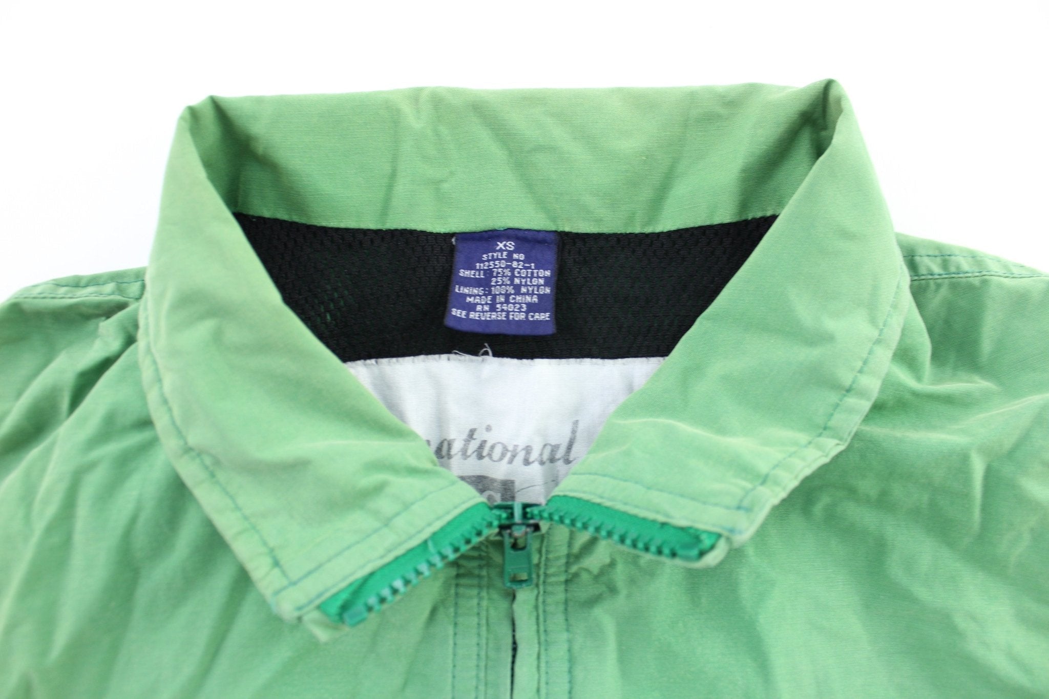 Gap International Sailing Style Green & Blue Zip Up Jacket - Jackets - Thrifted Threads