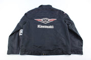 Gap Kawasaki Embroidered Black Zip Up Jacket - ThriftedThreads.com