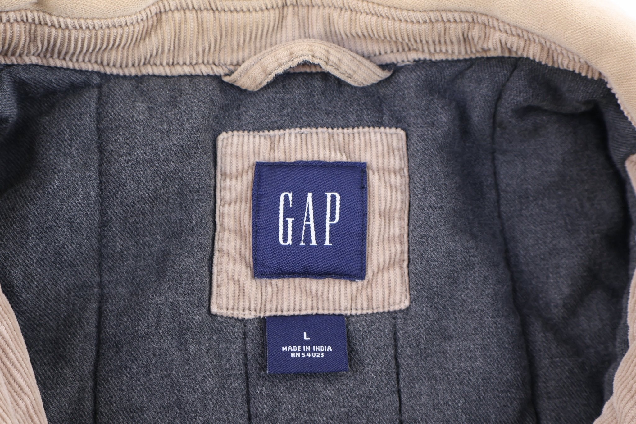 GAP Tan Corduroy Full Zip Jacket - Jacket - Thrifted Threads
