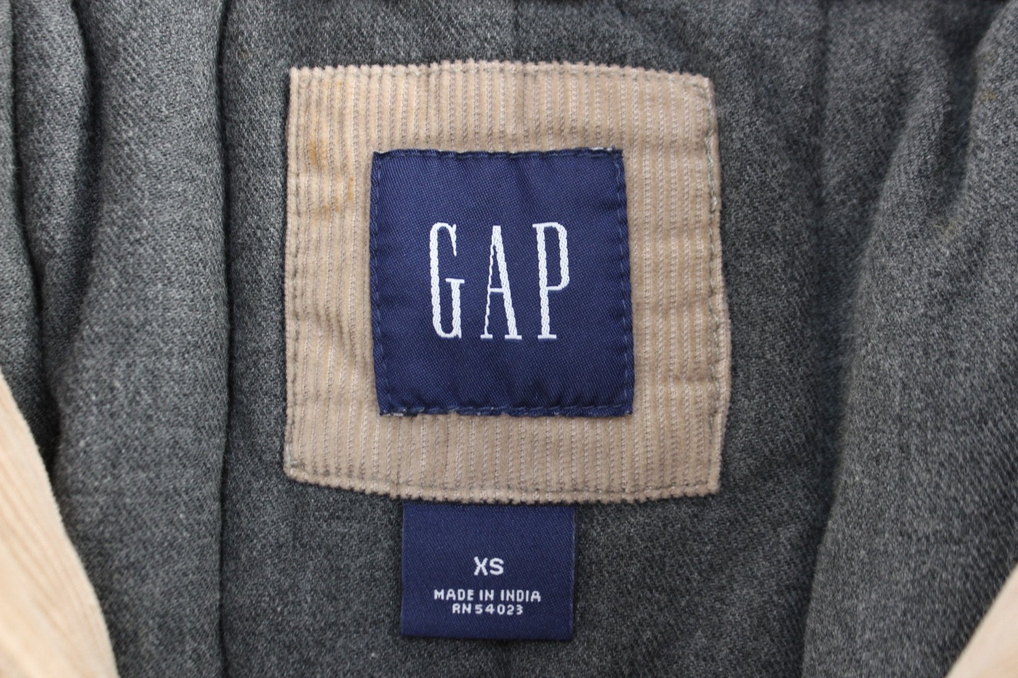 GAP Tan Corduroy Full Zip Jacket - jacket - Thrifted Threads
