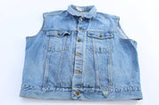 Georges Marciano by Guess Denim Button Down Vest - Vest - Thrifted Threads