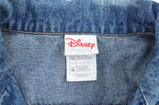Girls Disney Store Embroidered Tinker Bell Denim Jacket - ThriftedThreads.com