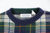 Great Lakes Recreation Plaid Patterned Sweater - ThriftedThreads.com