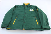 Green Bay Packers Football Embroidered Zip Up Jacket - Jackets - Thrifted Threads