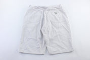 Guess Logo Patch White Shorts - ThriftedThreads.com