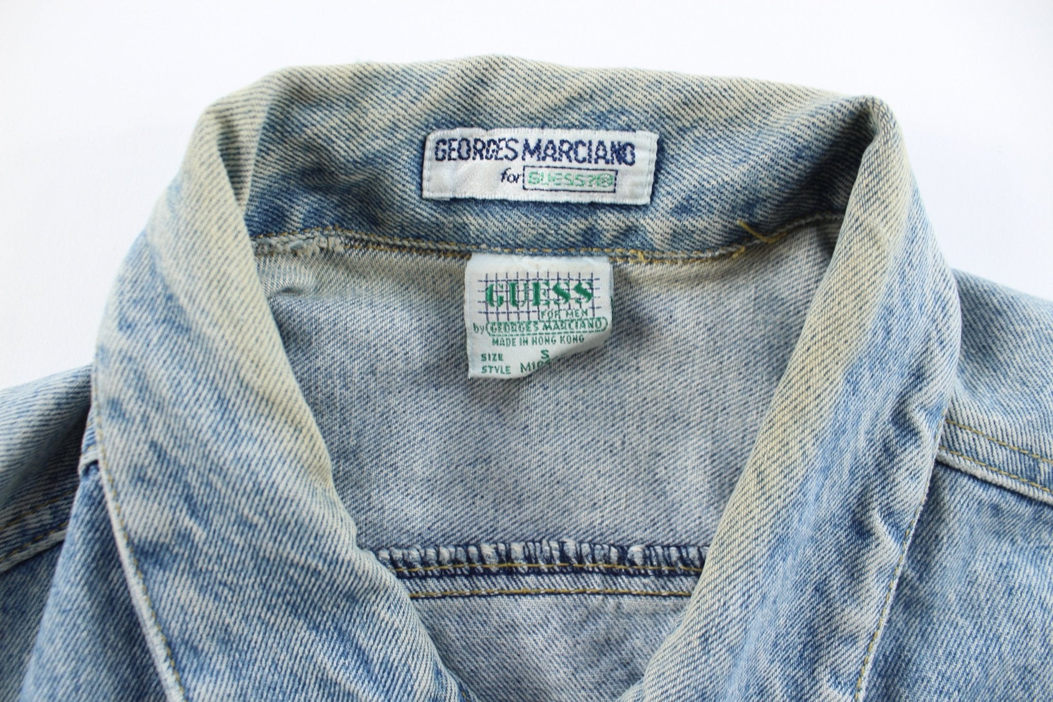 Guess Marciano Light Wash Denim Jacket - ThriftedThreads.com
