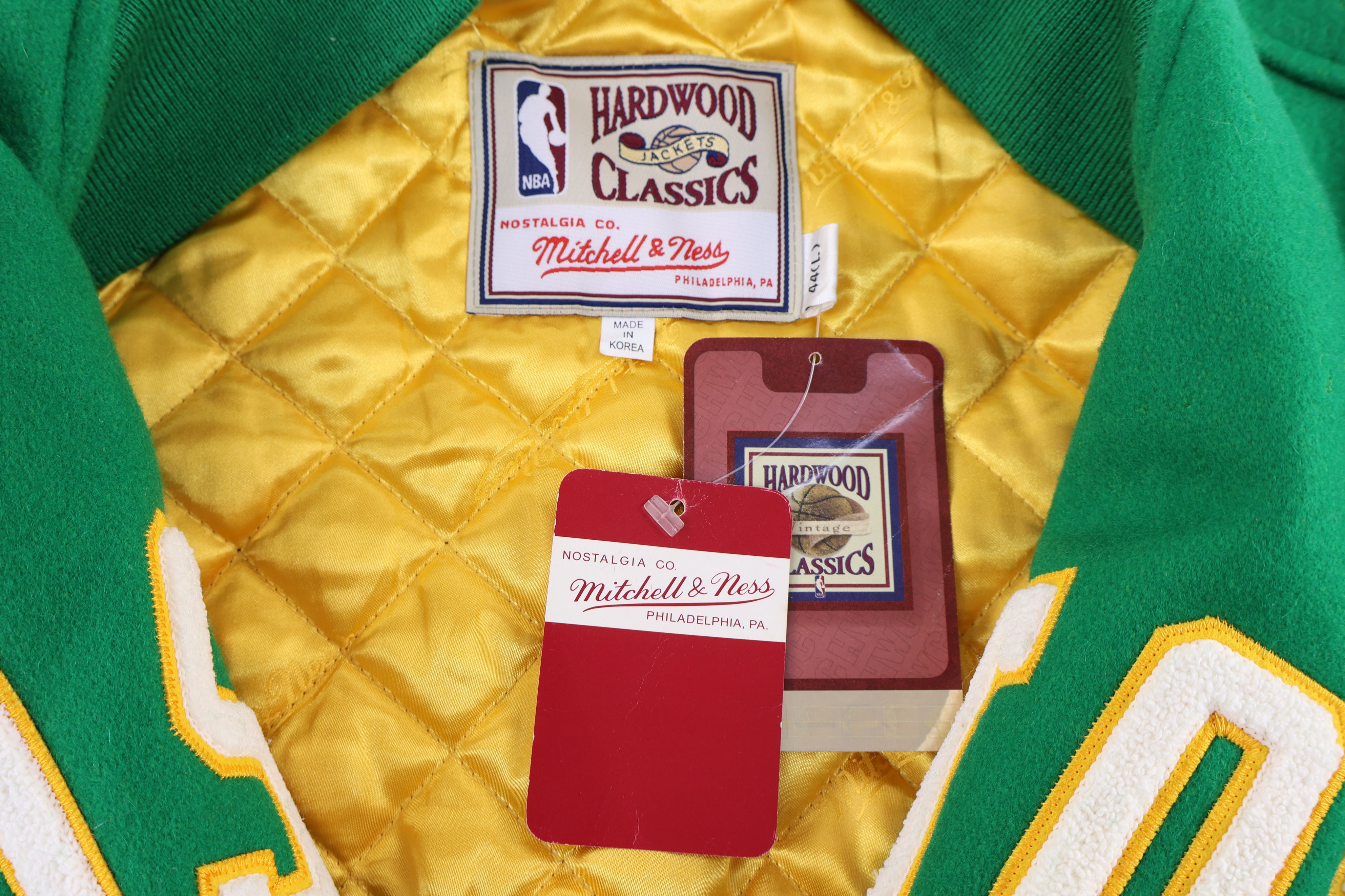 Hardwood Classics Boston Celtics Bomber Jacket - Jacket - Thrifted Threads