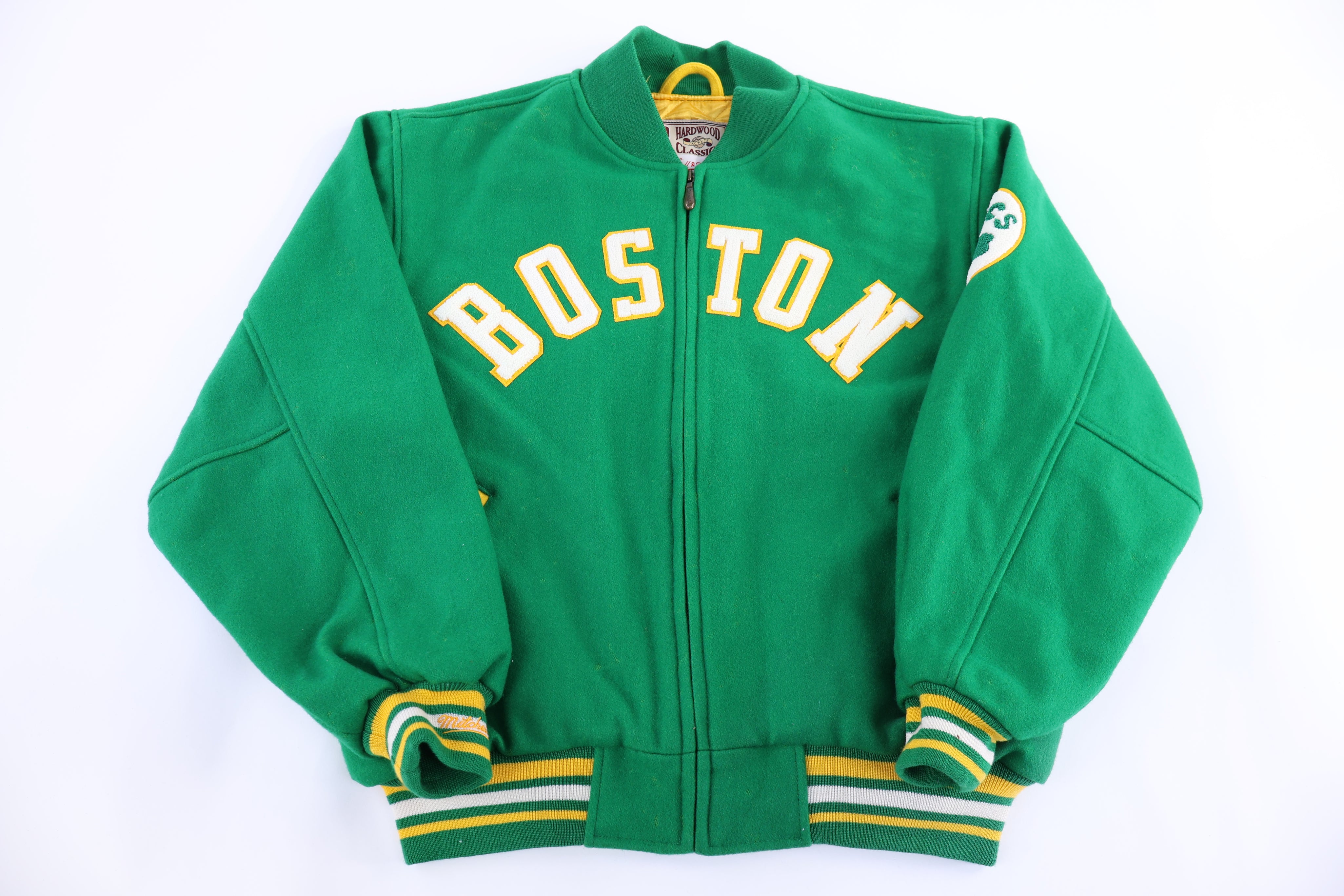 Hardwood Classics Boston Celtics Bomber Jacket - Jacket - Thrifted Threads