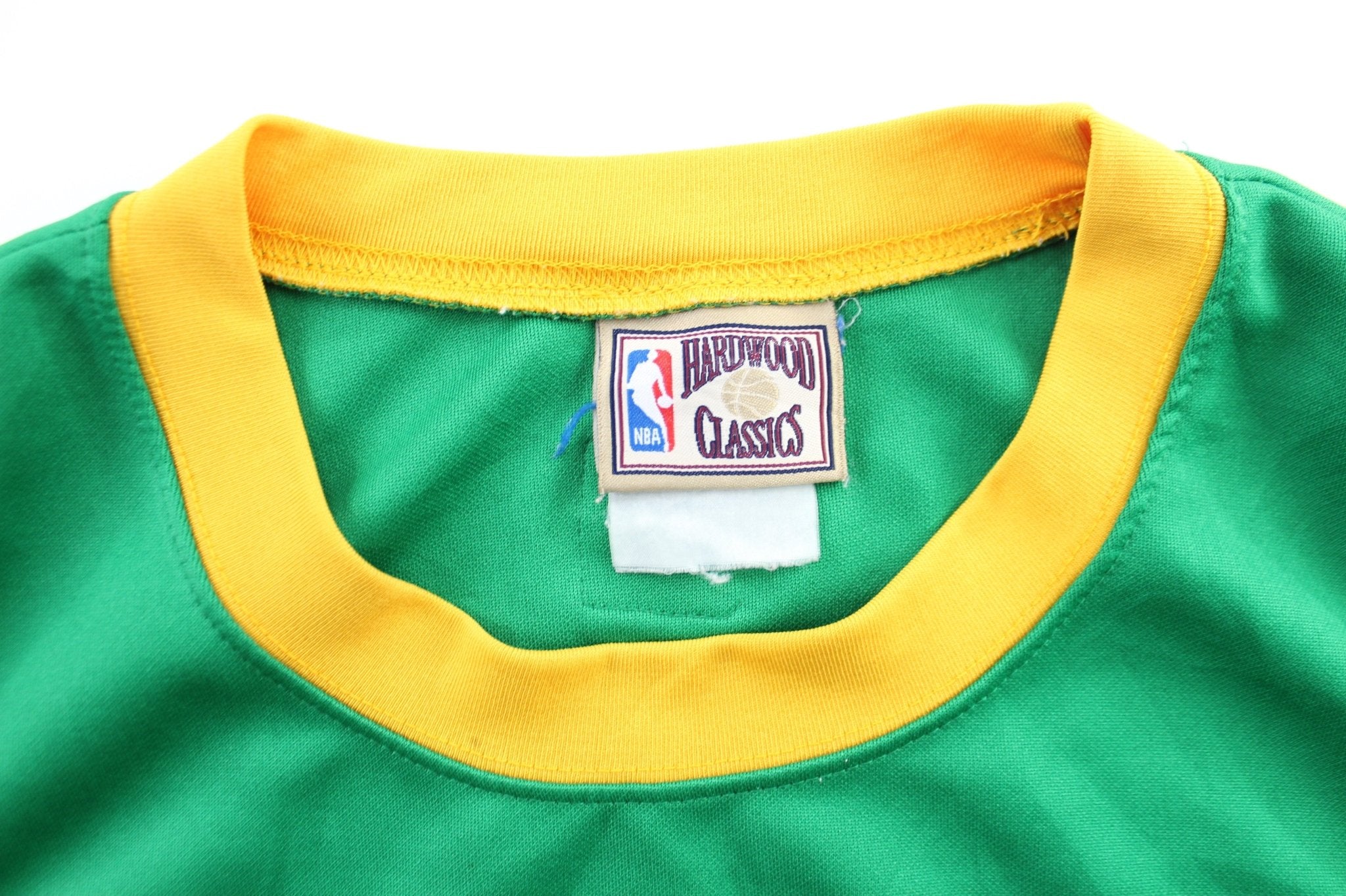 Hardwood Classics Embroidered Boston Celtics Basketball Jersey - ThriftedThreads.com