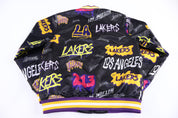 Hardwood Classics Los Angeles Basketball Bomber Jacket - Jacket - Thrifted Threads