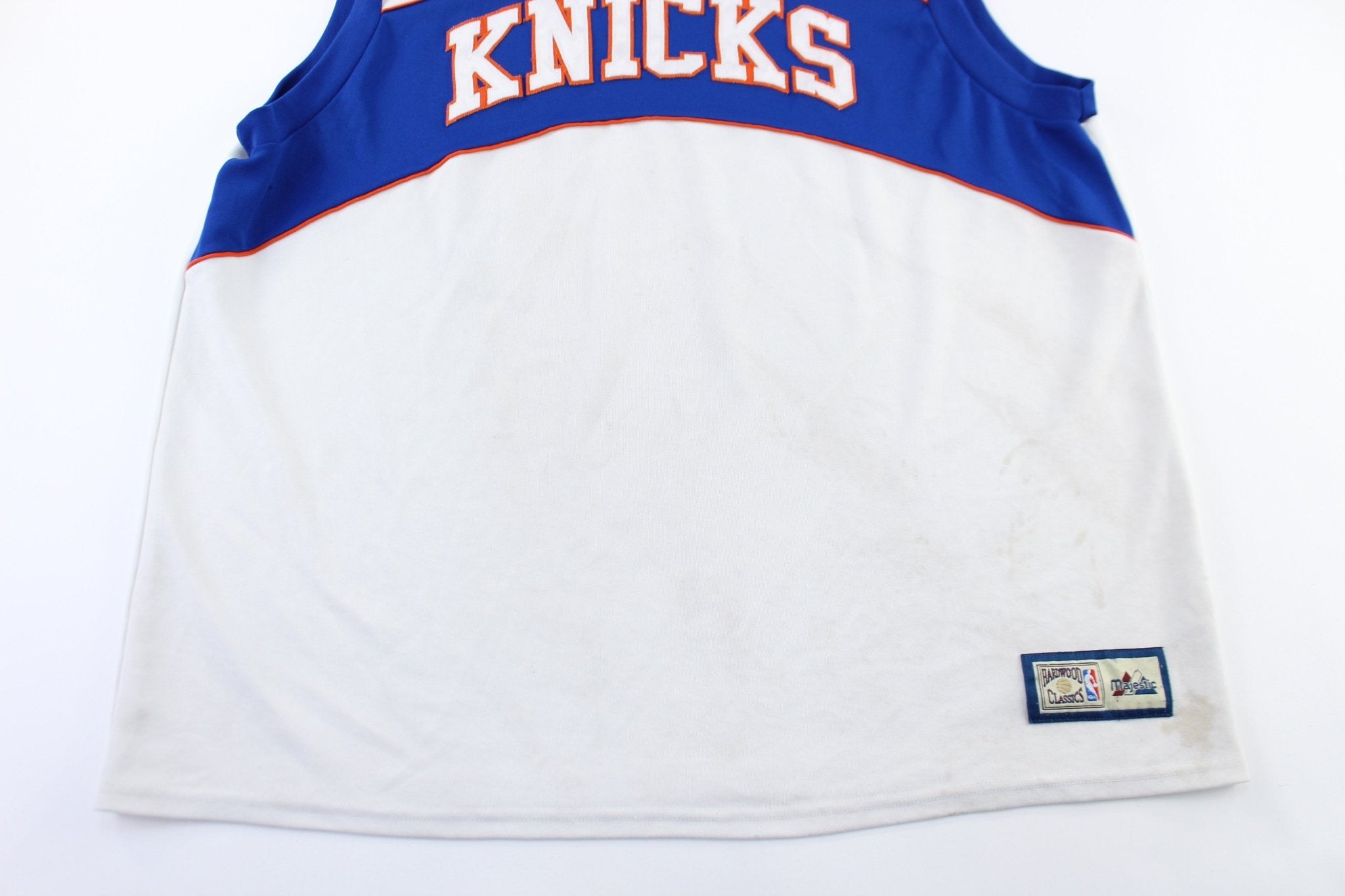 Hardwood Classics New York Knicks Basketball Jersey - ThriftedThreads.com