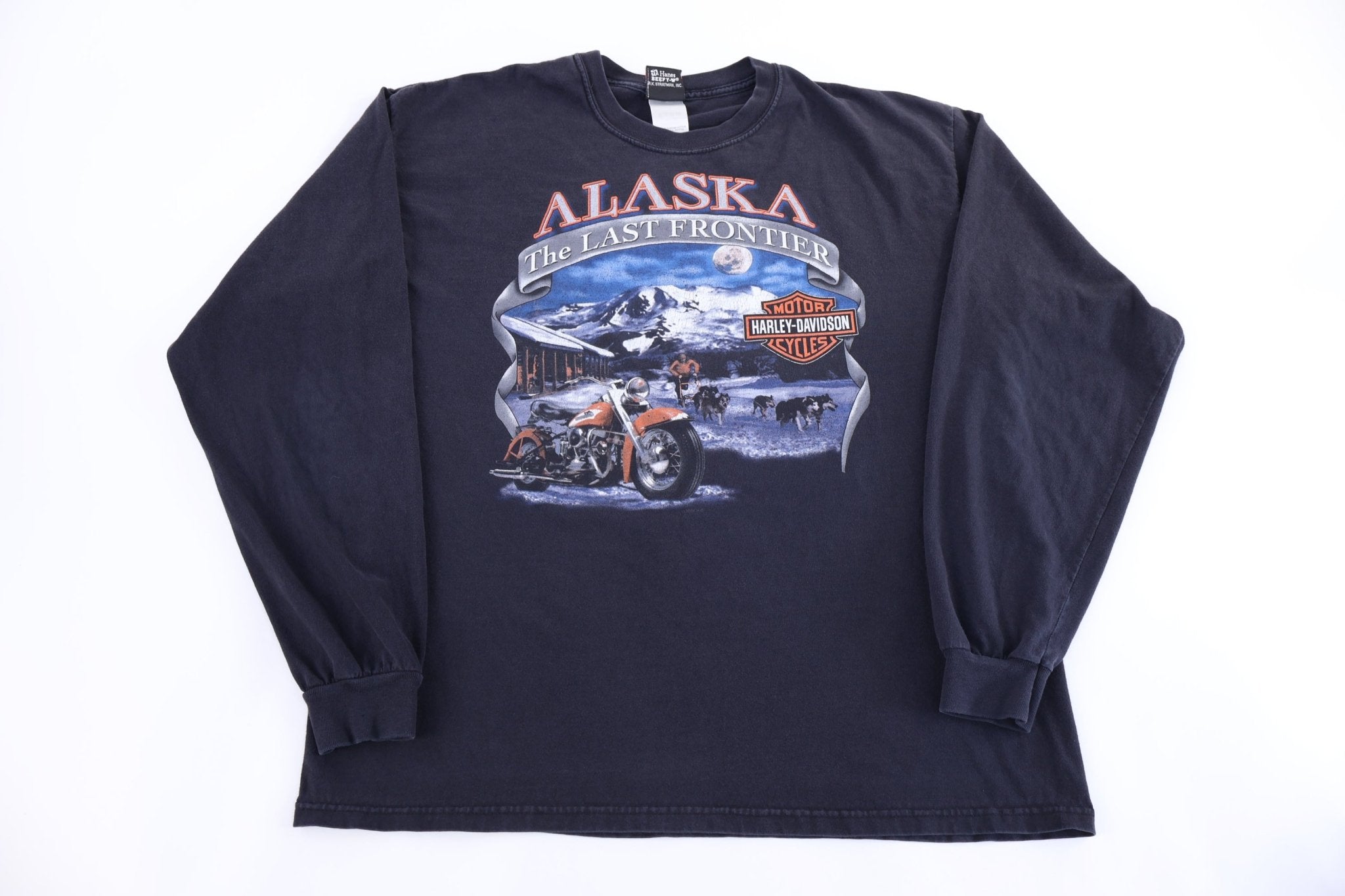 Harley Davidson Motorcycles Alaska LS T-shirt - Shirts & Tops - Thrifted Threads