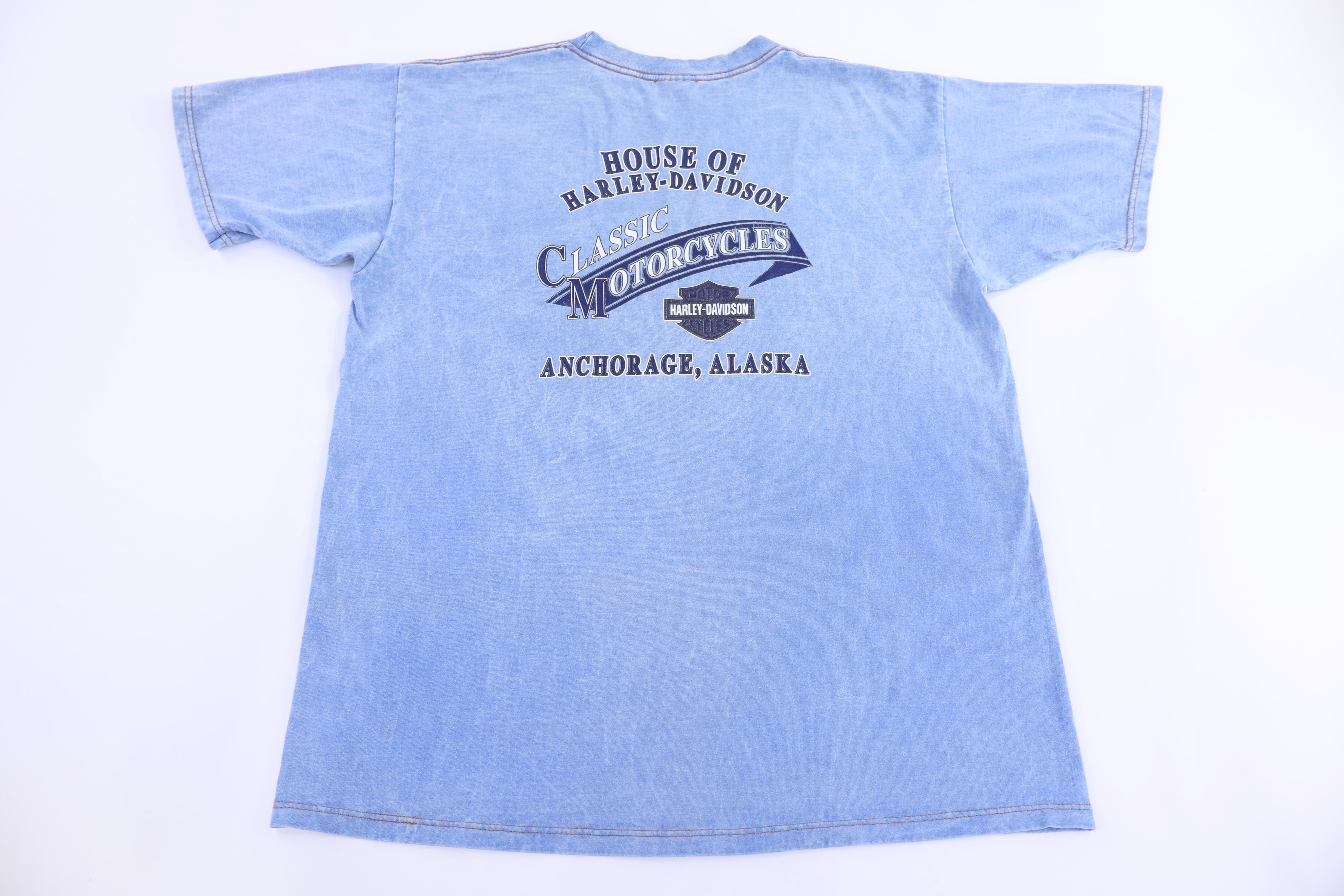 Harley Davidson Motorcycles Alaska T-shirt - Shirts & Tops - Thrifted Threads