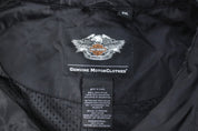 Harley Davidson Motorcycles Biker Full Zip Jacket - jacket - Thrifted Threads