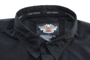 Harley Davidson Motorcycles Black Button Down Shirt - ThriftedThreads.com