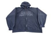 Harley Davidson Motorcycles Black Full Zip Hoodie - Jacket - Thrifted Threads