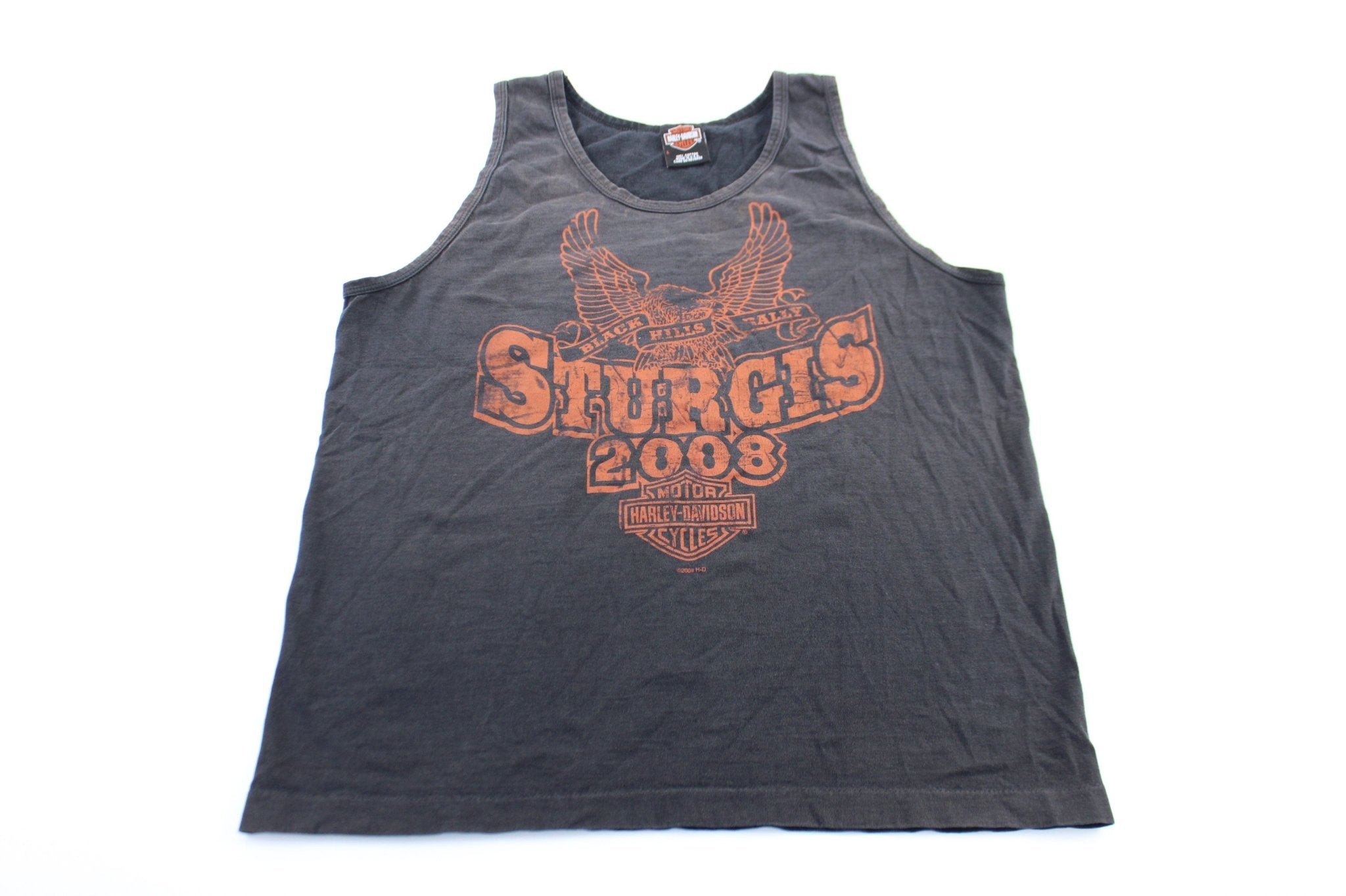 Harley Davidson Motorcycles Black Hills Rally Graphic Tank Top - ThriftedThreads.com