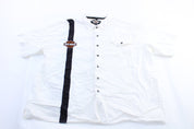 Harley Davidson Motorcycles Black & White Button Down Shirt - ThriftedThreads.com