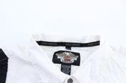 Harley Davidson Motorcycles Black & White Button Down Shirt - ThriftedThreads.com