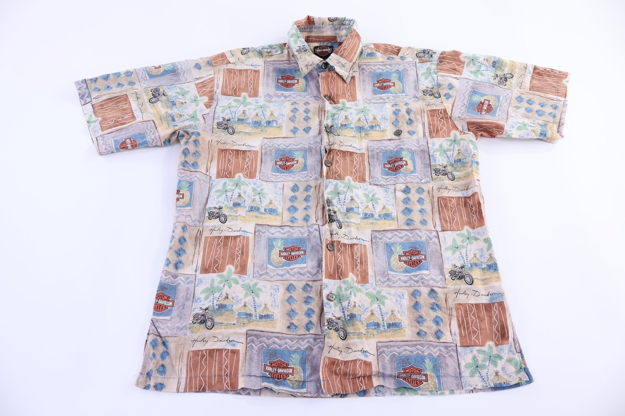 Harley Davidson Motorcycles Button Down - Button Ups/Downs - Thrifted Threads