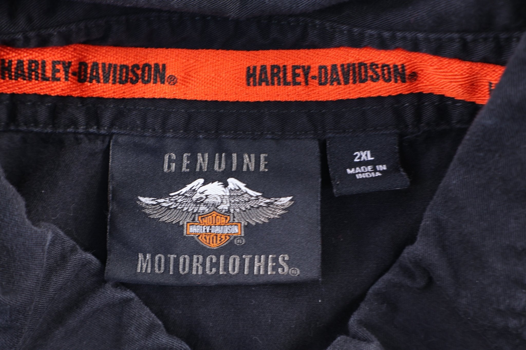 Harley Davidson Motorcycles Button Down Vest - Vest - Thrifted Threads