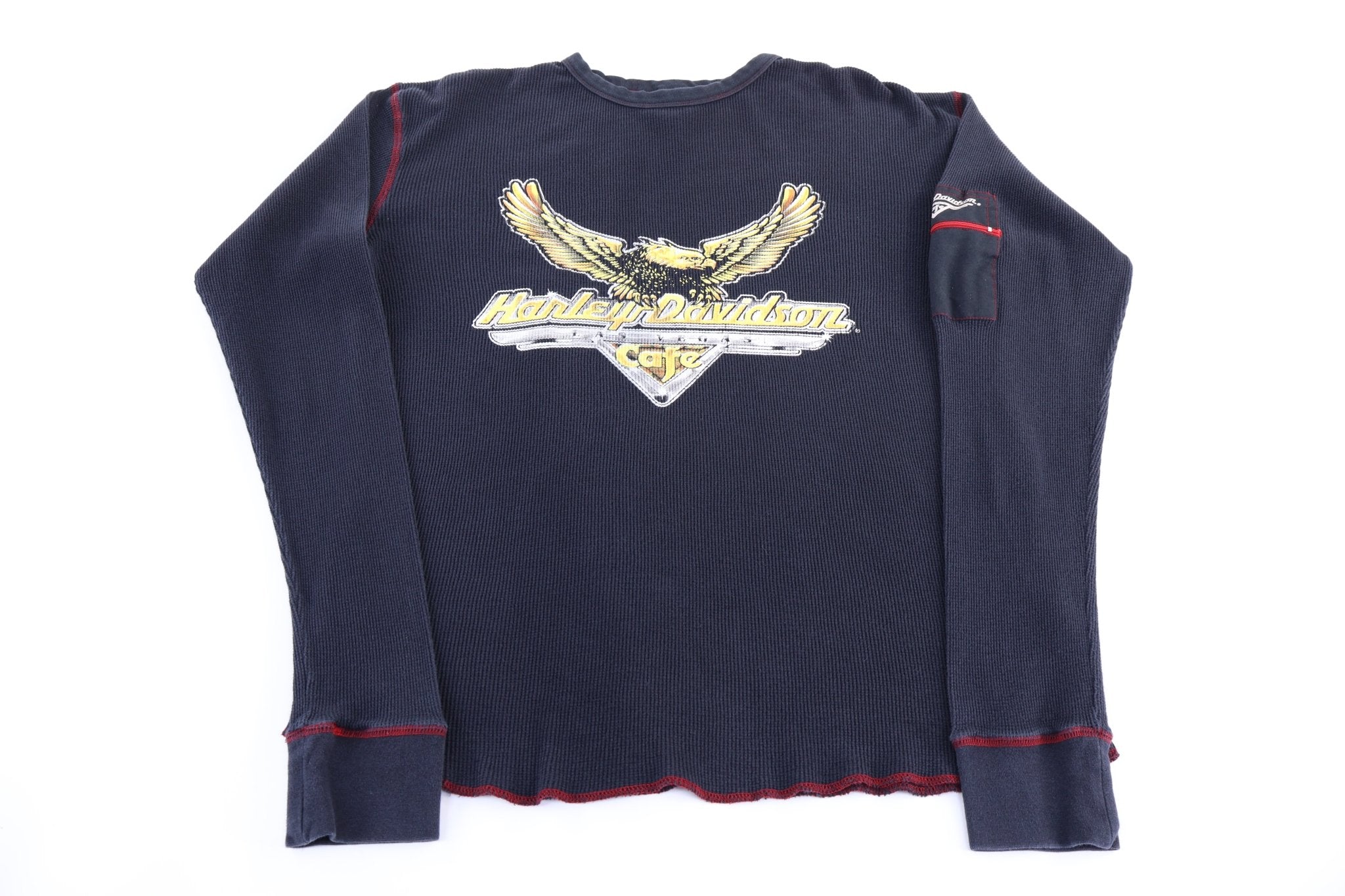 Harley Davidson Motorcycles Cafe LS T-shirt - Shirts & Tops - Thrifted Threads