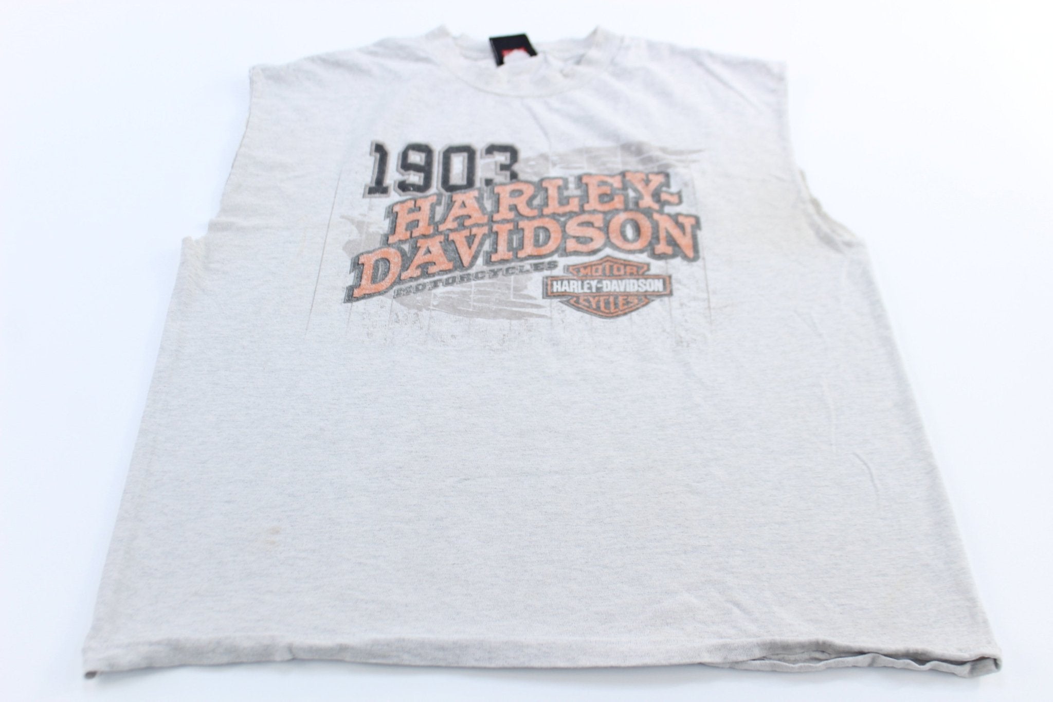 Harley Davidson Motorcycles Cayman Islands, B.W.I. Grey Tank Top - ThriftedThreads.com