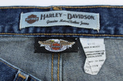 Harley Davidson Motorcycles Dark Wash Denim Jeans - pants - Thrifted Threads