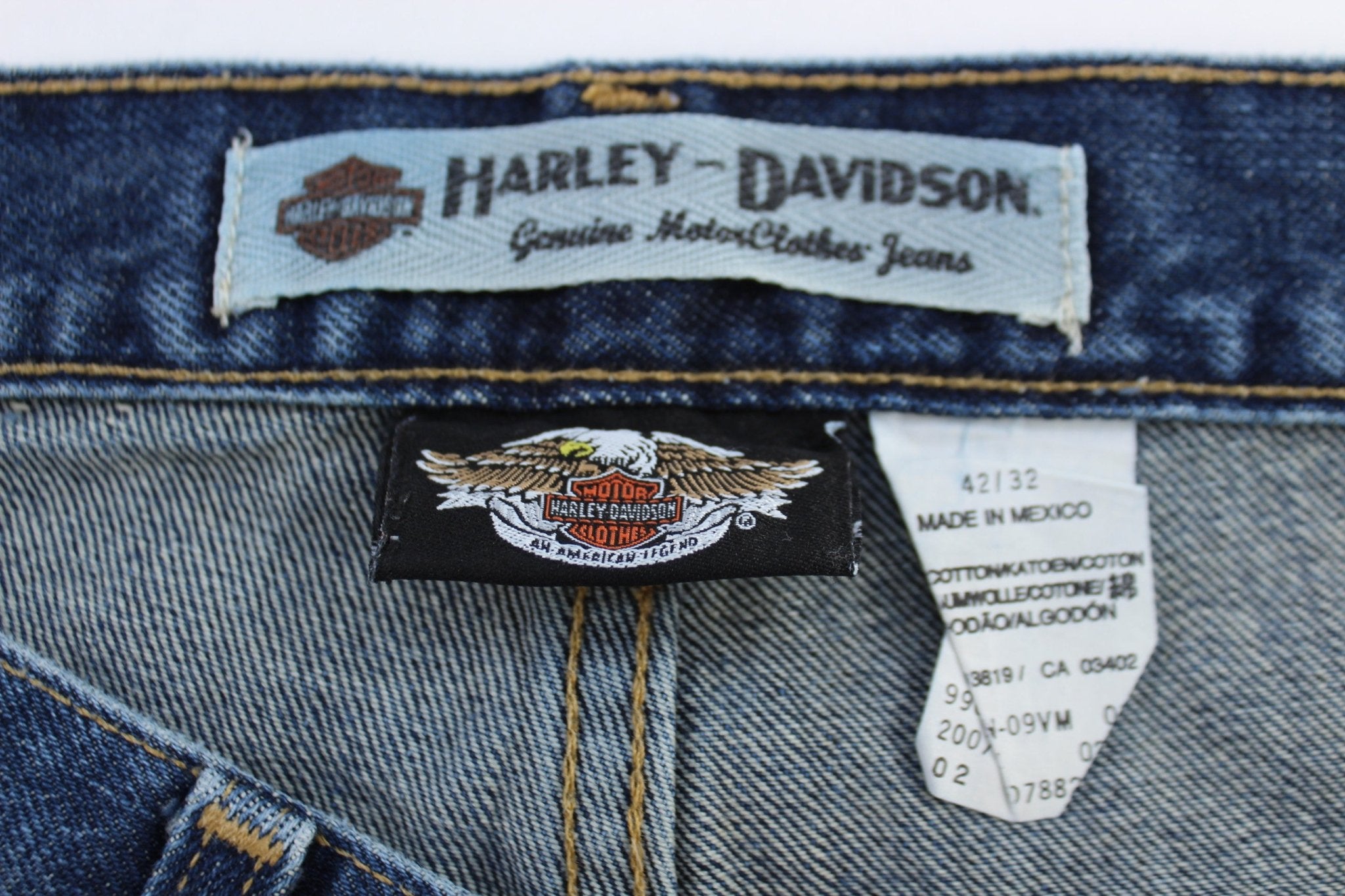 Harley Davidson Motorcycles Dark Wash Denim Jeans - pants - Thrifted Threads