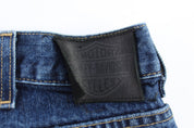 Harley Davidson Motorcycles Dark Wash Denim Jeans - pants - Thrifted Threads