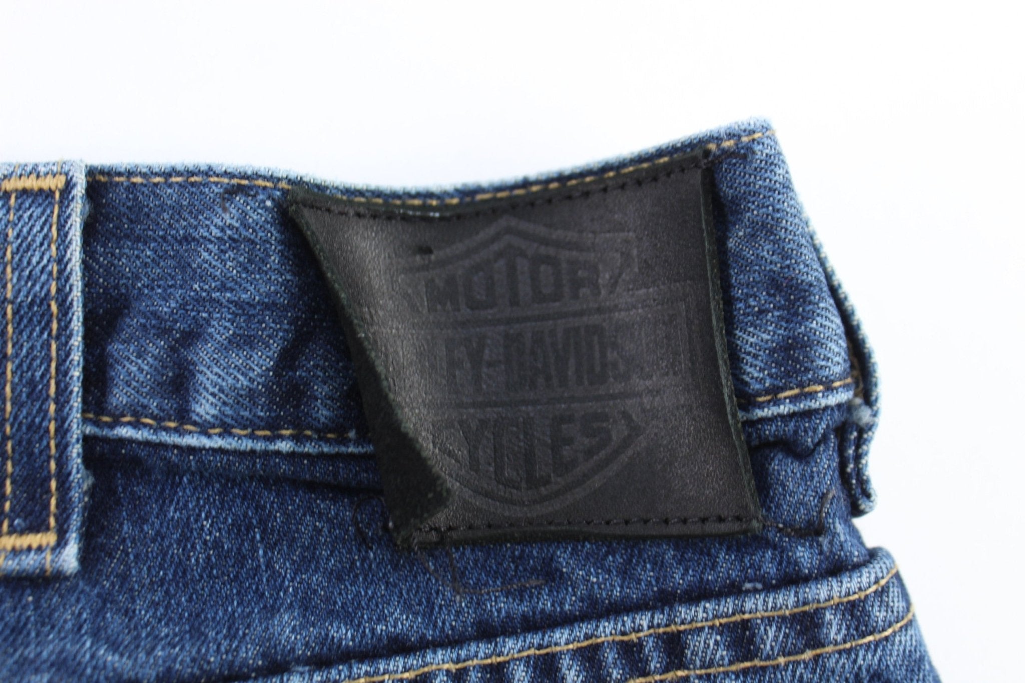 Harley Davidson Motorcycles Dark Wash Denim Jeans - pants - Thrifted Threads