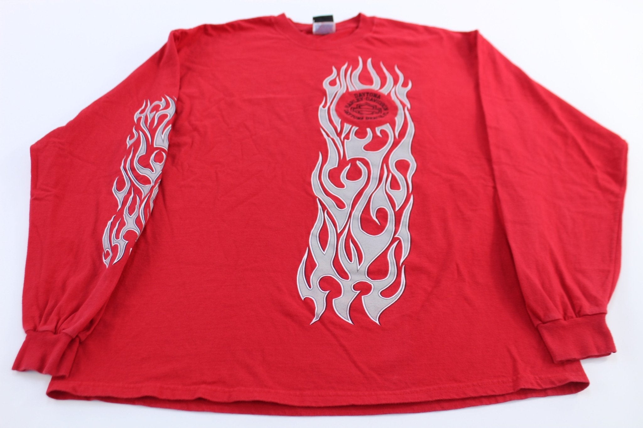 Harley Davidson Motorcycles Daytona Beach, Florida LS T-Shirt - ThriftedThreads.com