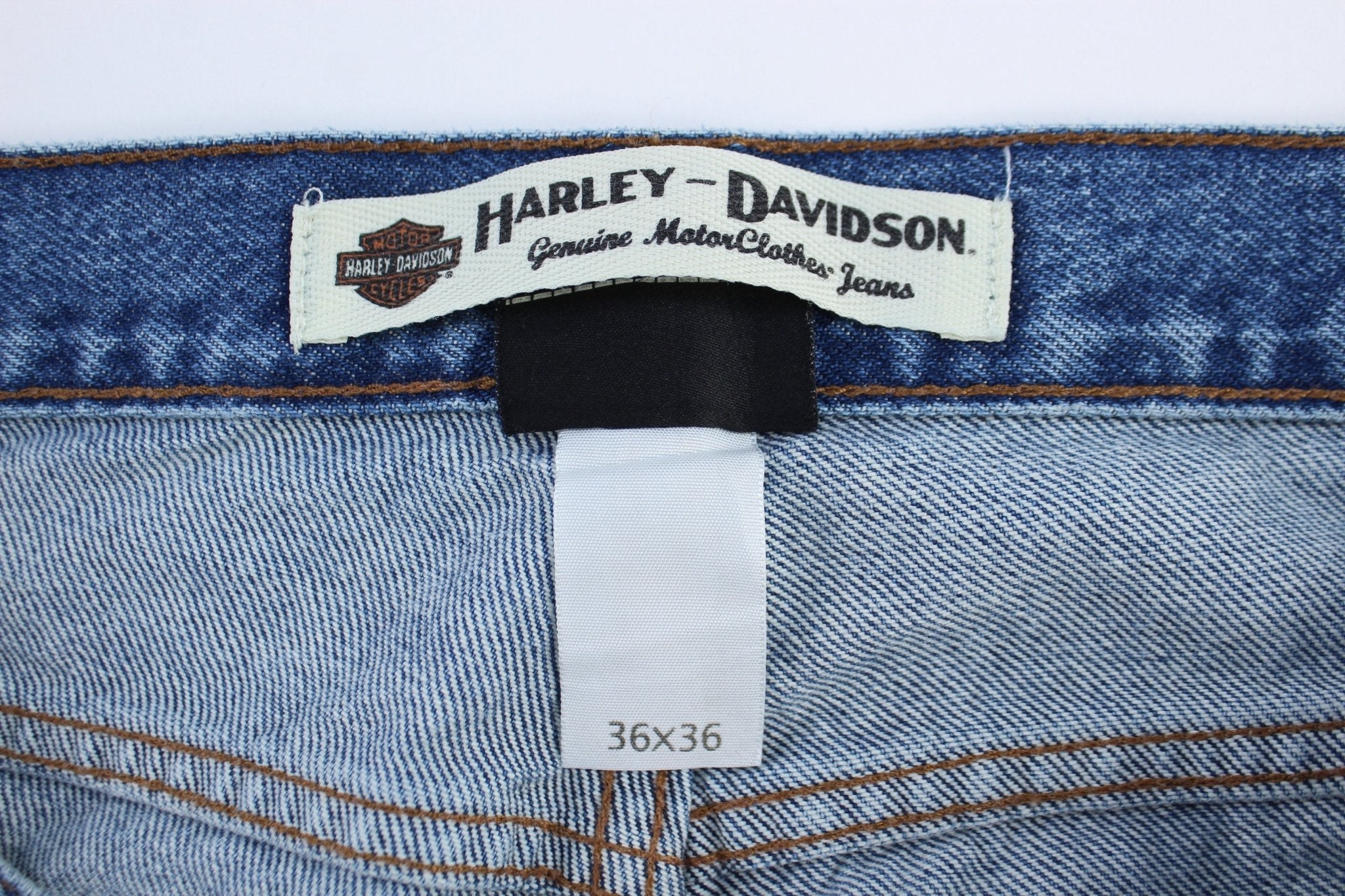 Harley Davidson Motorcycles Denim Jeans - ThriftedThreads.com