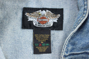 Harley Davidson Motorcycles Denim Vest - Vest - Thrifted Threads