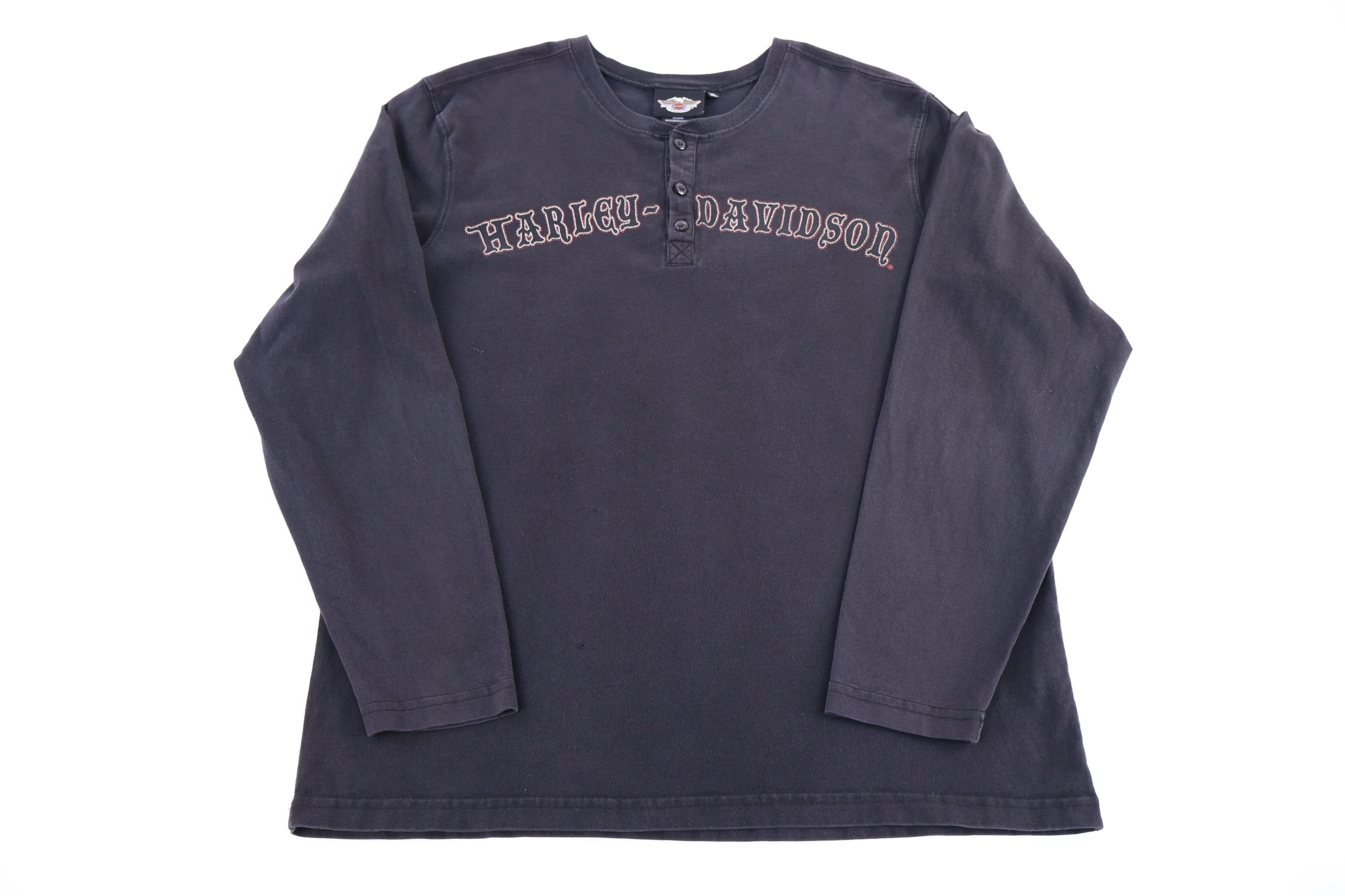 Harley Davidson Motorcycles Eagle Graphic LS T-shirt - Shirts & Tops - Thrifted Threads