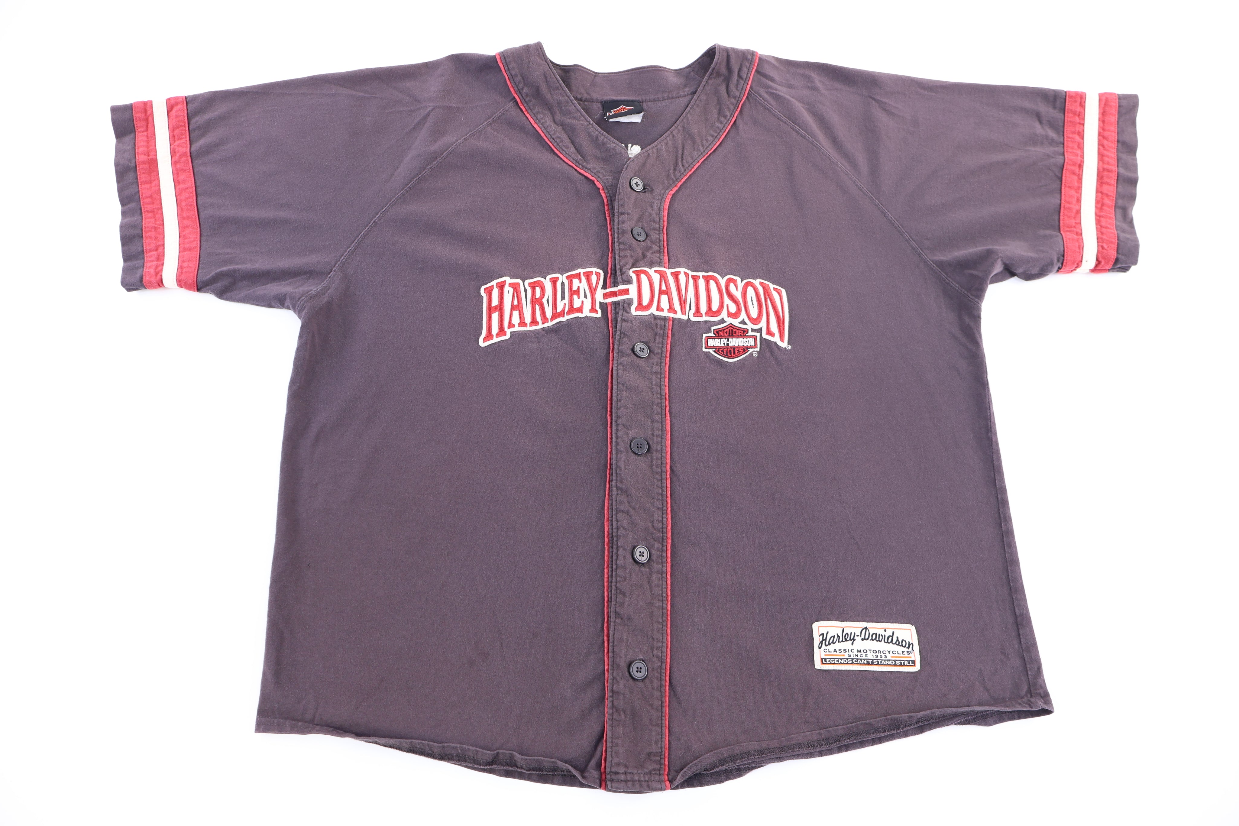 Harley Davidson Motorcycles Embroidered Button Down - Shirts & Tops - Thrifted Threads