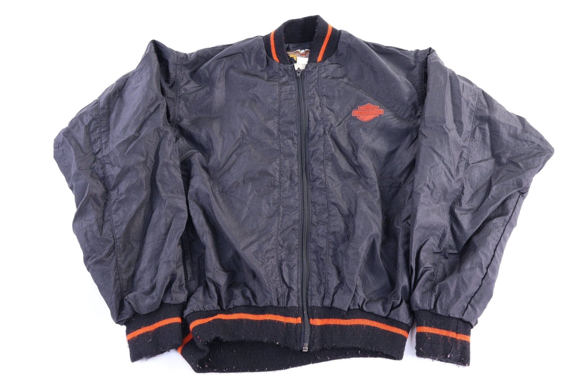 Harley Davidson Motorcycles Embroidered Full Zip Jacket - Jacket - Thrifted Threads