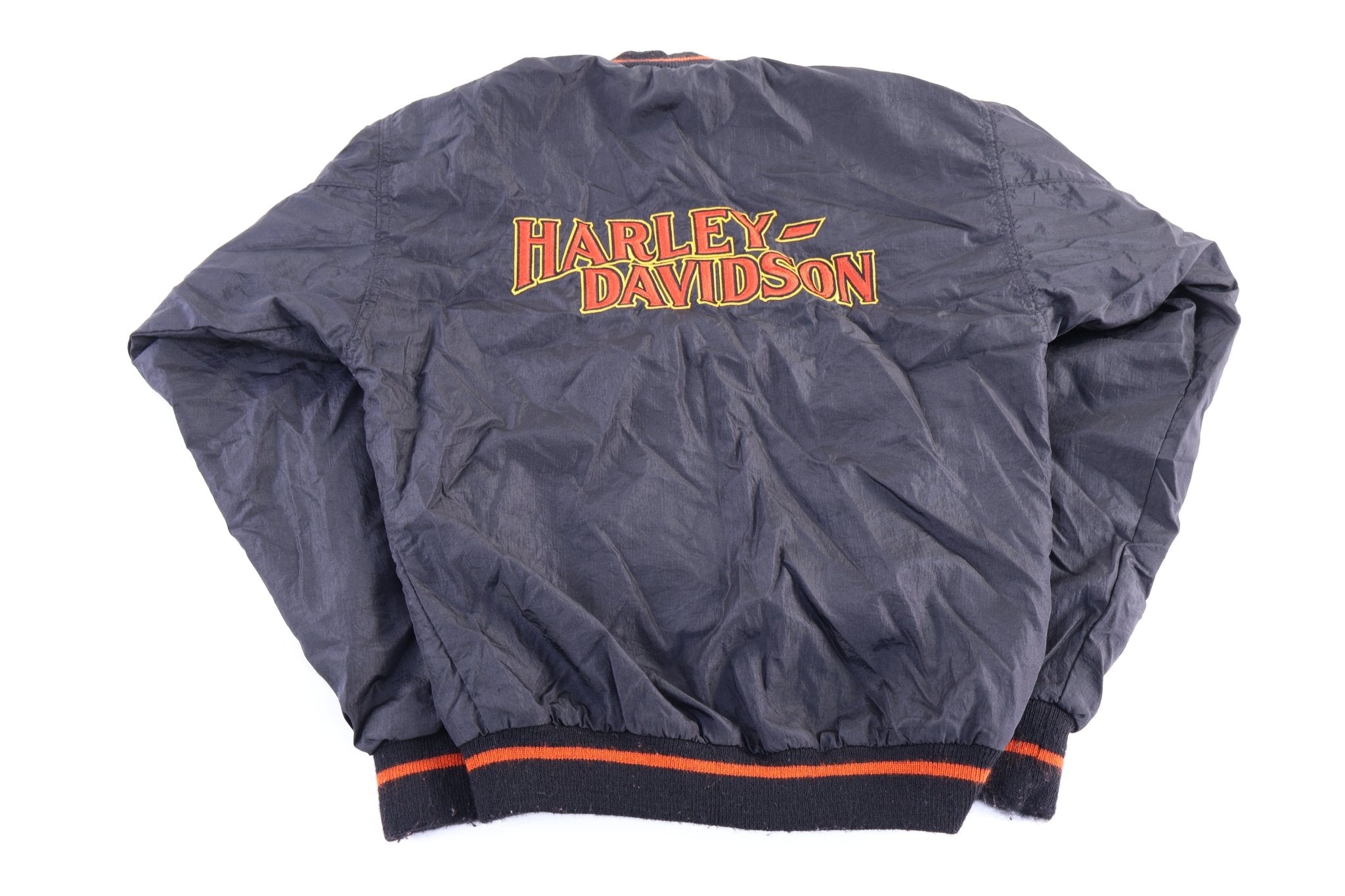 Harley Davidson Motorcycles Embroidered Full Zip Jacket - Jacket - Thrifted Threads